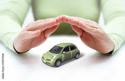 safety your car - hands covering