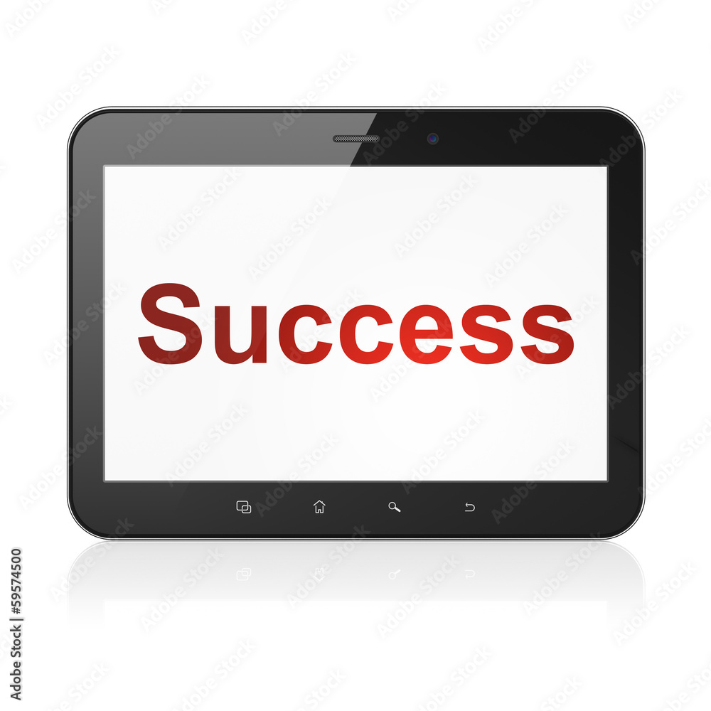 Finance concept: Success on tablet pc computer Finance concept: Success on tablet pc computer