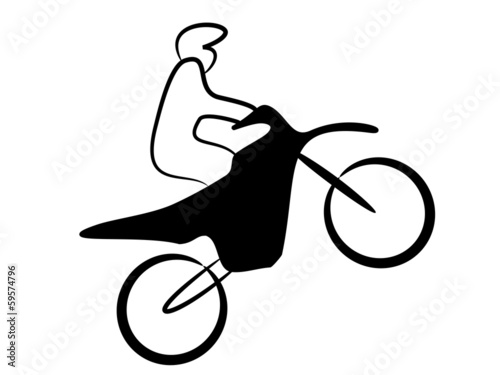 Motocross Motorrad Logo Tribal