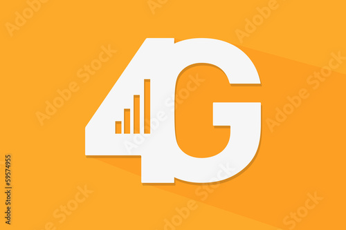 4G logo 02 orange