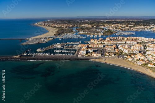 Vue aerienne Agde photo