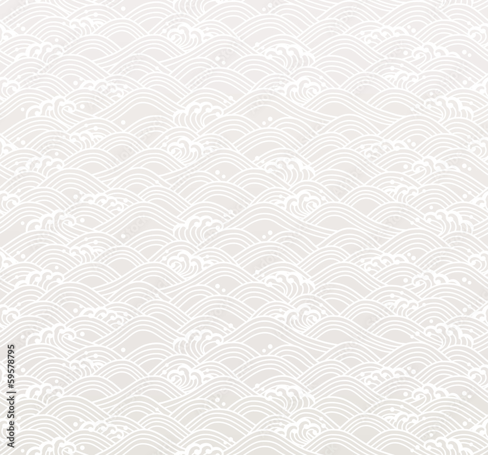 白地に和波和風背景stock Vector Adobe Stock