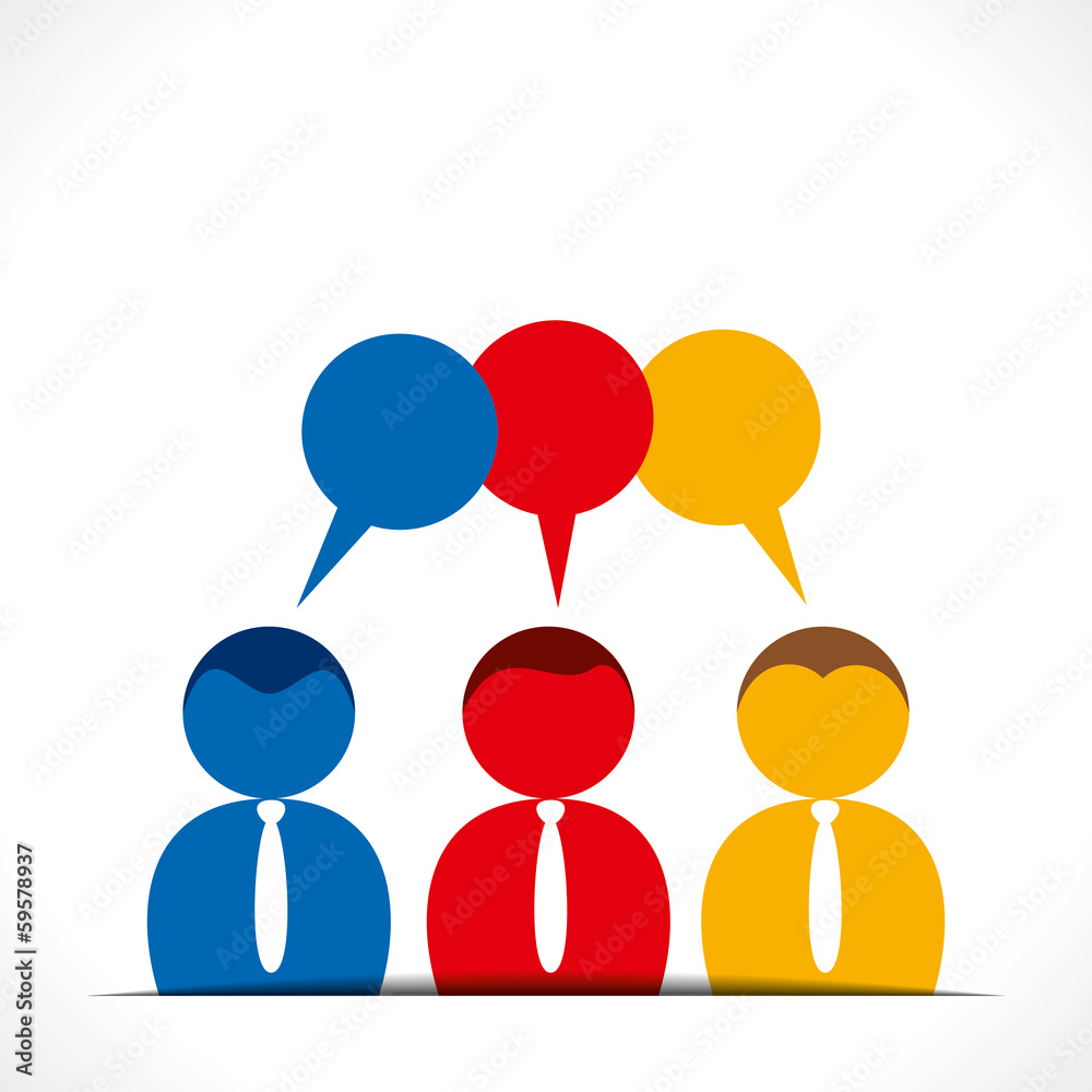 people group discussion background vector Stock Vector | Adobe Stock