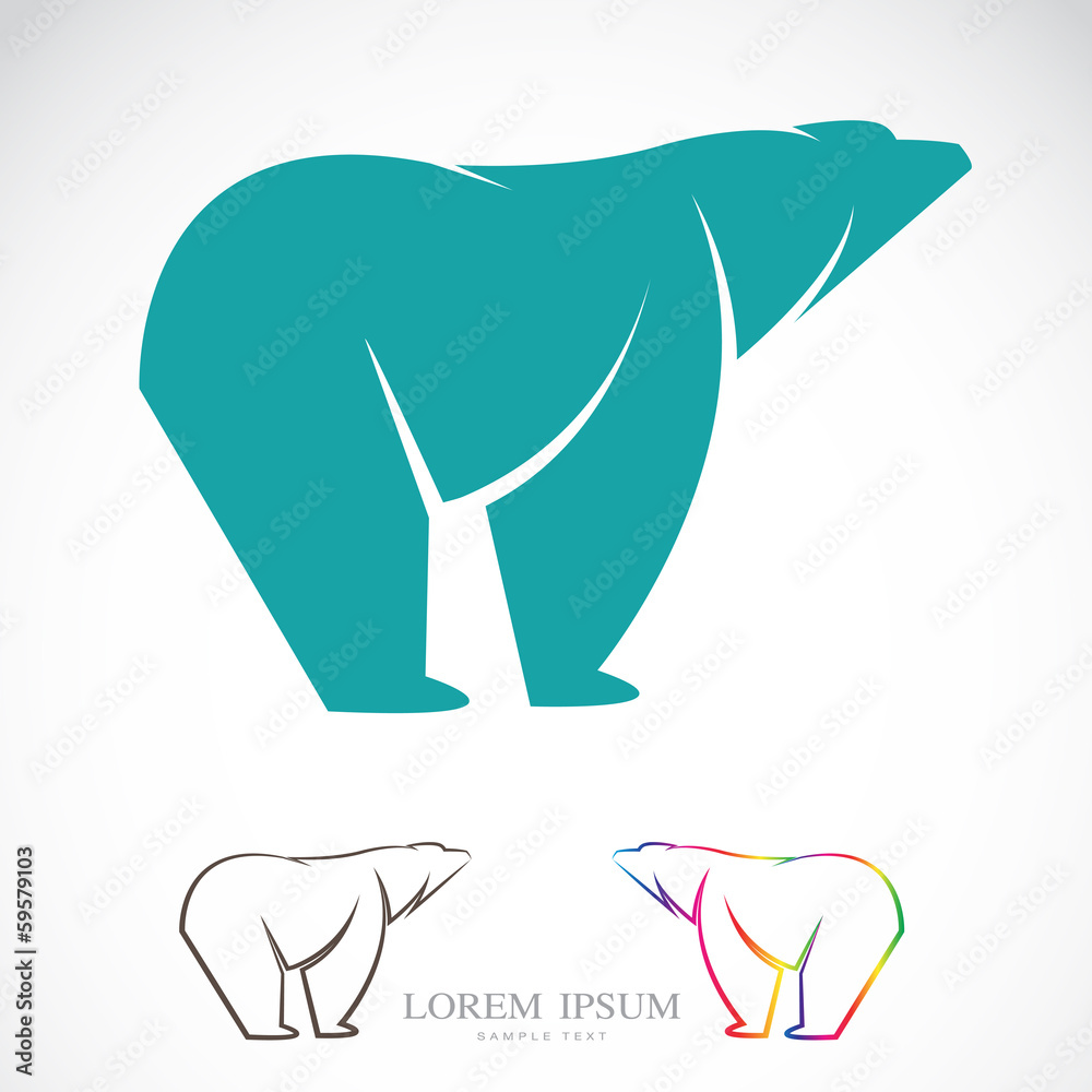 Vector image of an bear Vector image of an bear