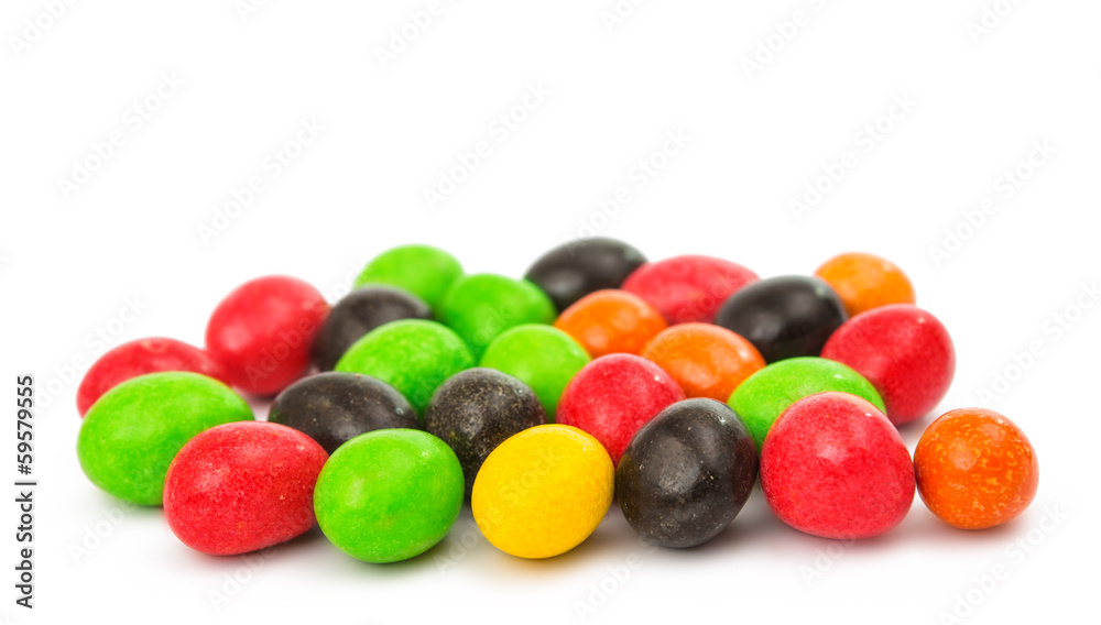color dragees with peanuts isolated color dragees with peanuts isolated