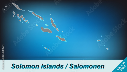 Salomonen mit Grenzen in leuchtend grau
