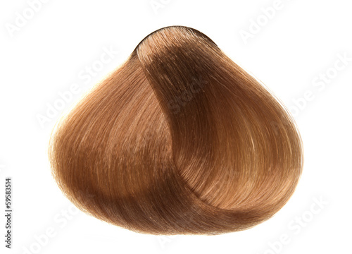 lock of hair isolated