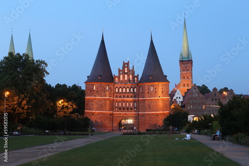 Lübeck, the Holstentor a world heritage in Germany