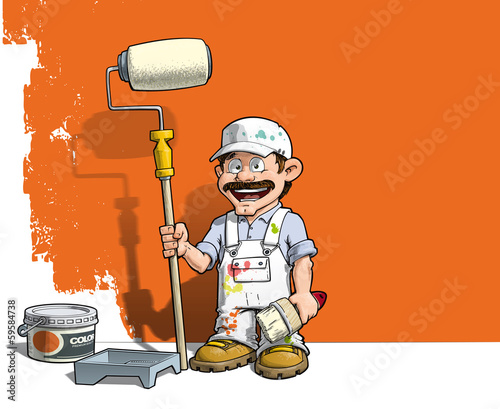Handyman - Wall Painter White Uniform