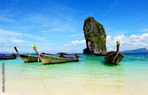 White Sand Beach on the Island of Southern Thailand © karinkamon