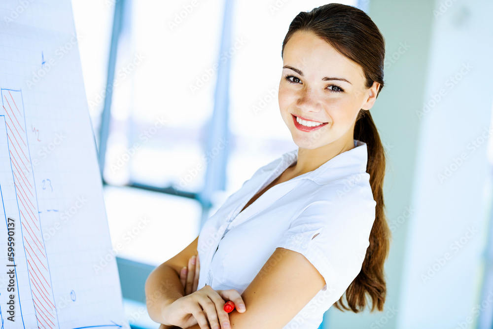 Naklejka premium Confident businesswoman