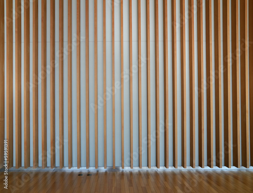 Bilde på lerret wooden fin facade interior