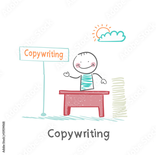 copywriter in the workplace