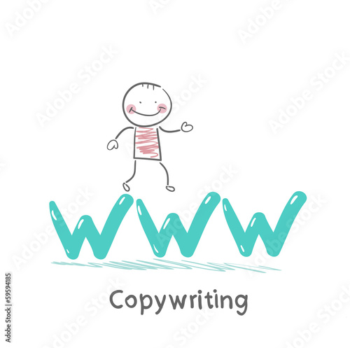 copywriters is on the letters www
