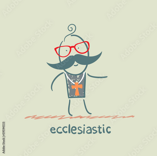 ecclesiastic going to church