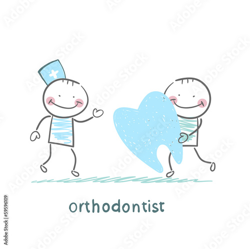 orthodontist patient receives a bad tooth