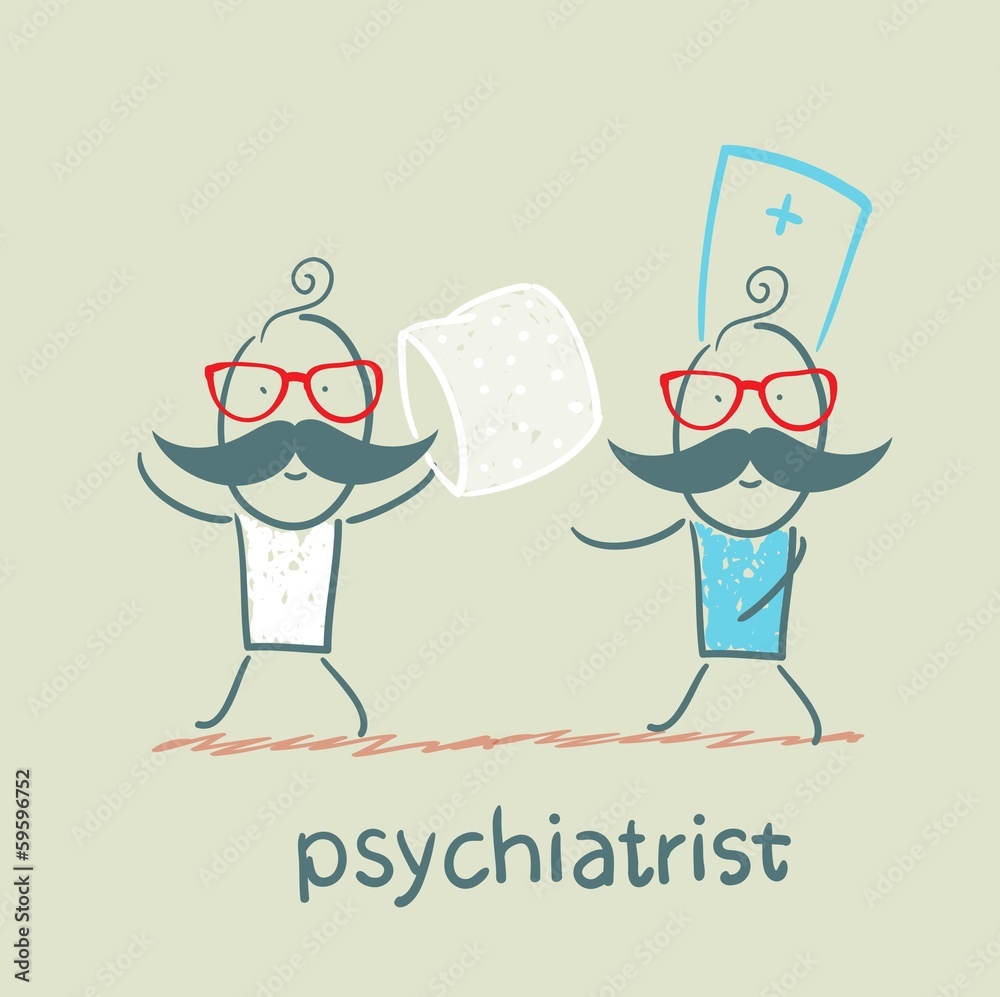 Psychiatrist catches patient with a pillow Psychiatrist catches patient with a pillow