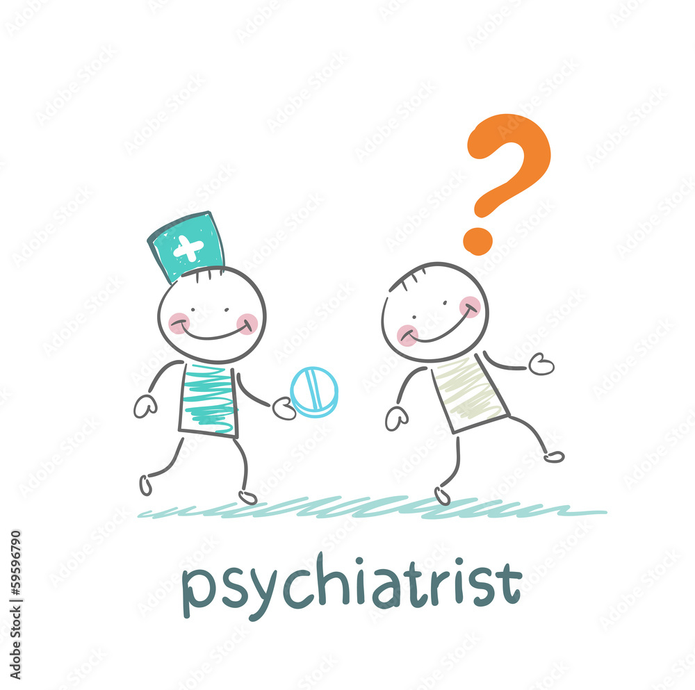 psychiatrist gives the patient a pill crazy psychiatrist gives the patient a pill crazy