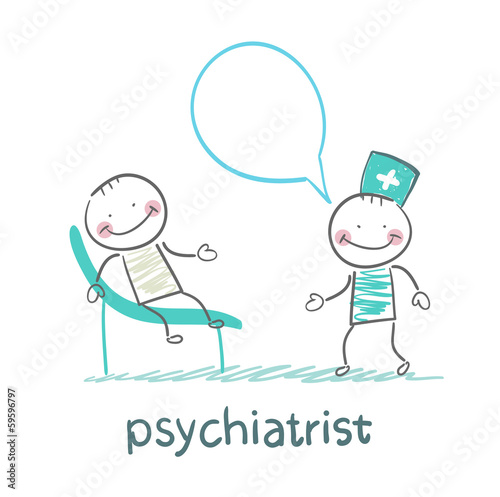 Psychiatrist says to the patient, who is lying on the couch