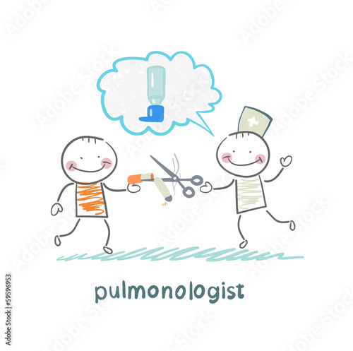 pulmonologist scissor cigarette patient