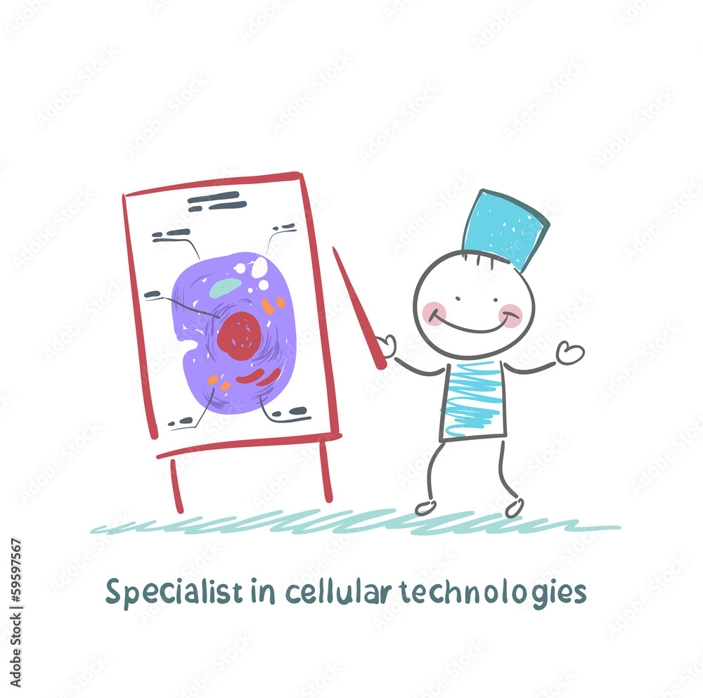 Specialist in cellular technologies speaks cells Specialist in cellular technologies speaks cells