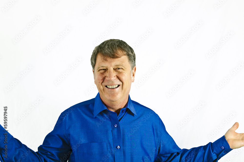 happy attractive posing man in studio happy attractive posing man in studio