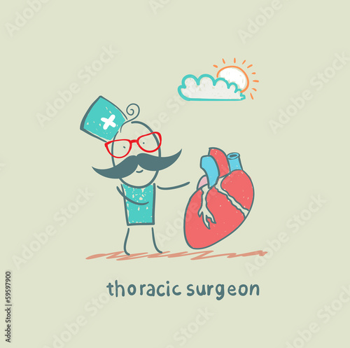 thoracic surgeon with a heart