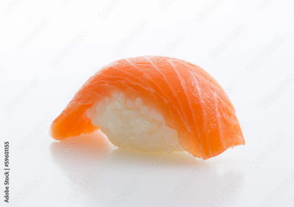 Salmon sushi nigiri Salmon sushi nigiri