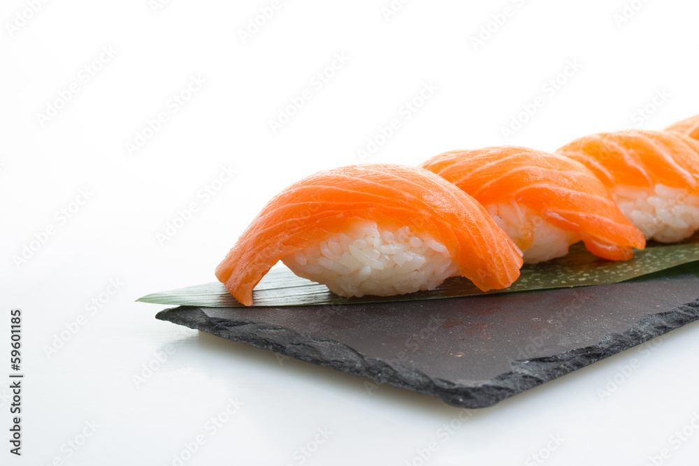 Salmon sushi  nigiri