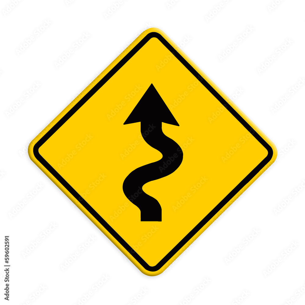 Left winding road, Part of a series. Left winding road, Part of a series.