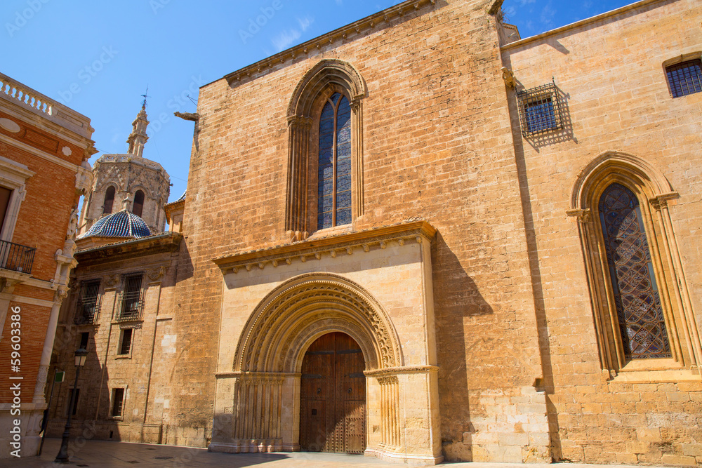 Valencia Cathedral romanesque door Puerta Palau Almoina