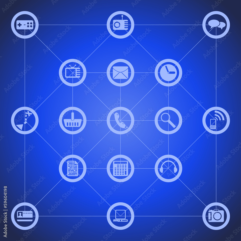 illustration of different tool icons for smart phone illustration of different tool icons for smart phone