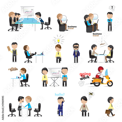 Business Peoples - Isolated On White Background