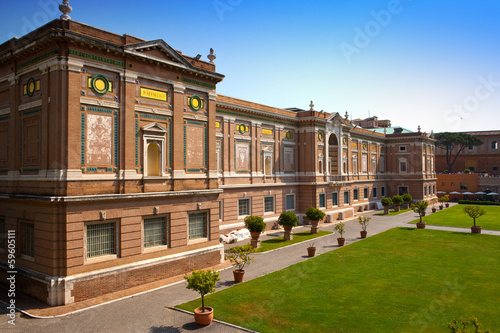 View on  Vatican Museum in Rome, Italy photo