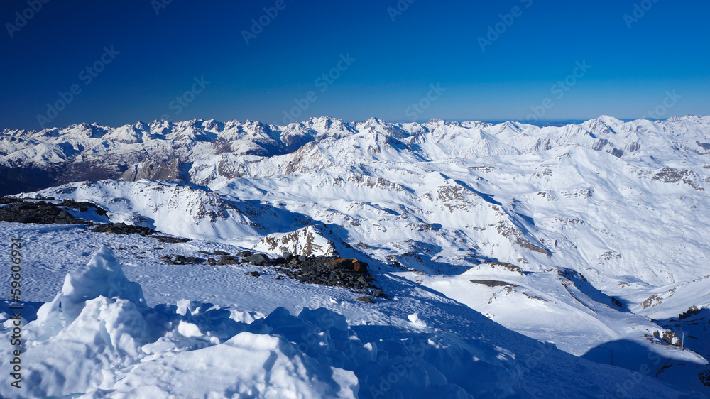 Peaks of French alps