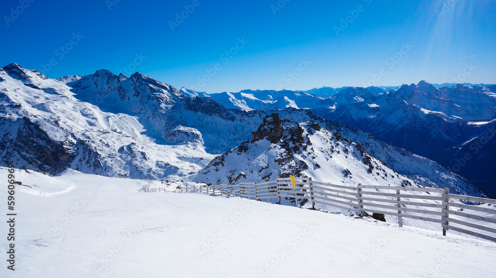 The black slope from Val Thorens to Orelle