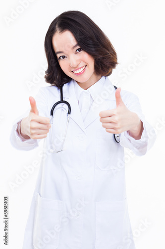 Young Asian woman doctor