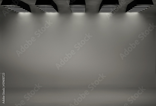 Fototapeta Naklejka Na Ścianę i Meble -  Studio background with five softboxes