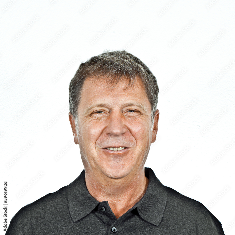 Obraz premium smart smiling man in studio