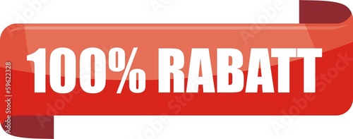 étiquette 100% rabatt