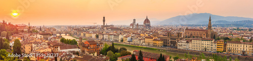Florence city during sunset © f11photo