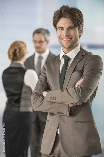 portrait of a businessman in workplace