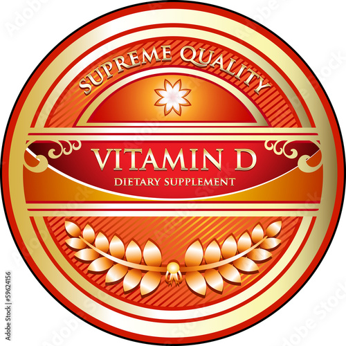 Vitamin D Supreme Quality Label photo