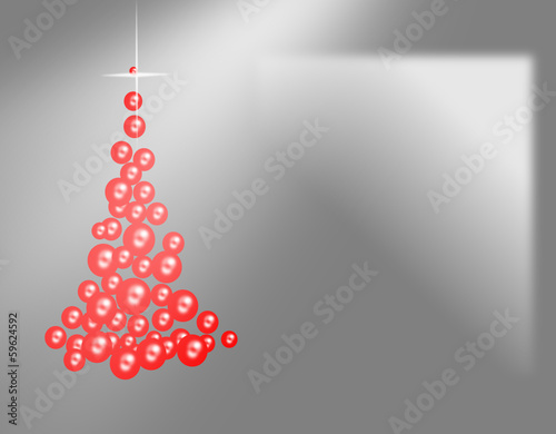 Albero di Natale rosso