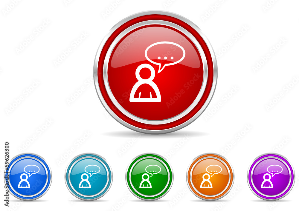 forum icon vector set forum icon vector set