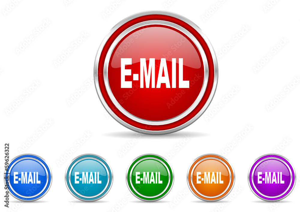 e-mail icon vector set e-mail icon vector set