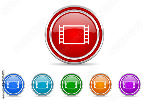movie icon vector set