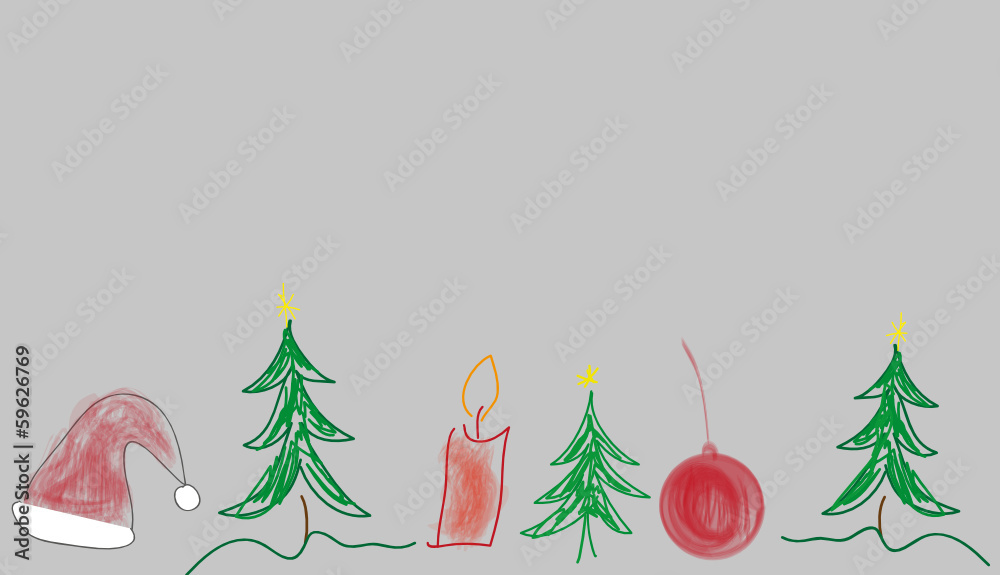 Weihnachtsbaum Grafik gemalt Weihnachten Stock Vector | Adobe Stock