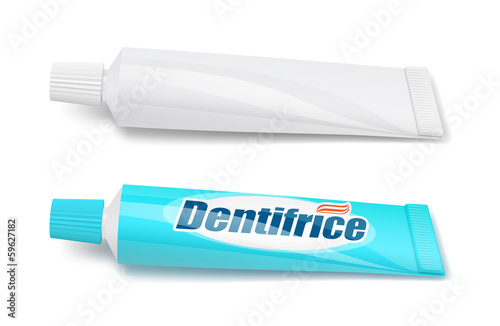 Tubes de dentifrice vectoriels 1 photo