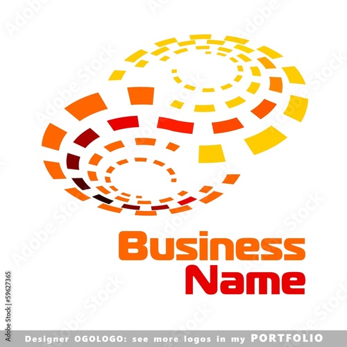 abstract business logo emblem vector